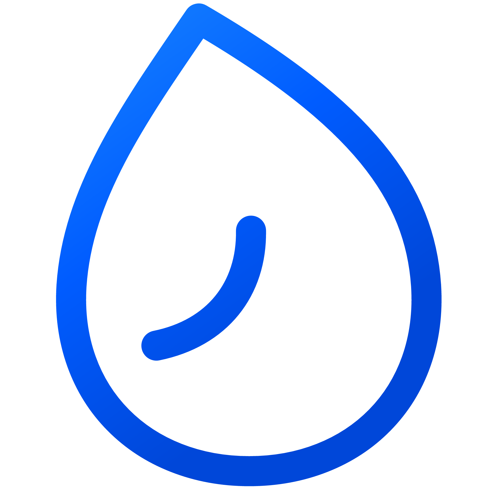 Ink It blue drop mark.