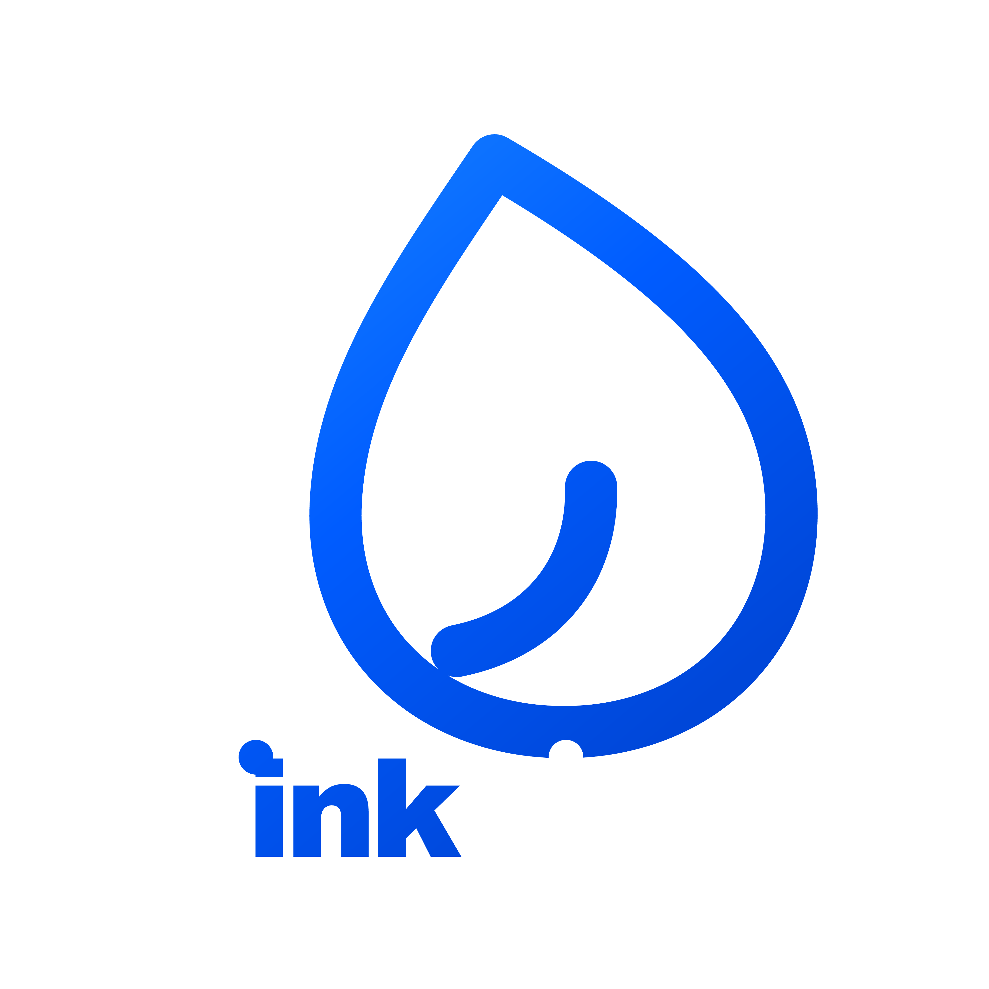Ink It logo on black.